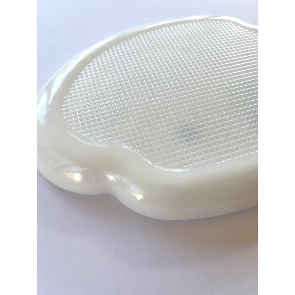 Vintage Atomic Flower Leaf Snack Plate Federal Milk Glass Pastel Marijuana Tray - Picture 5 of 8